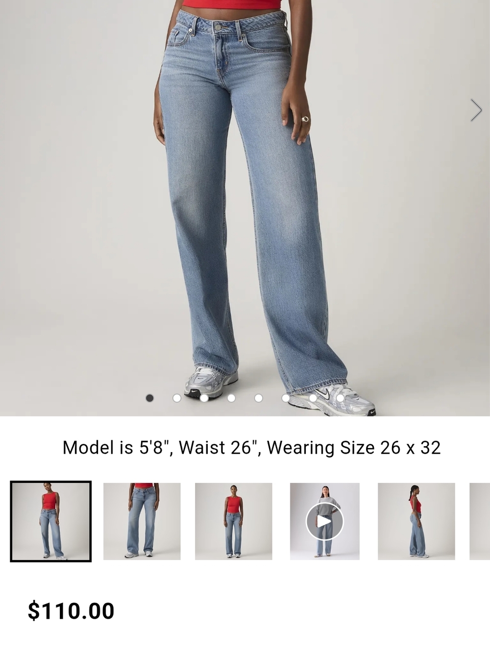 Levi's Low Loose Jeans 32x32